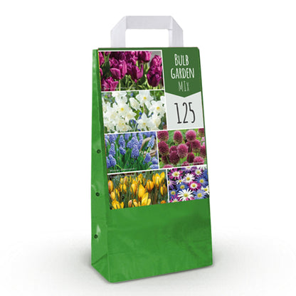GreenboutiQ - Blumenzwiebeln - Blumengarten-Mix - Bulbs Hardy Perennial - Verschiedene Arten und Farben - 125 Stück - Geschenkverpackung