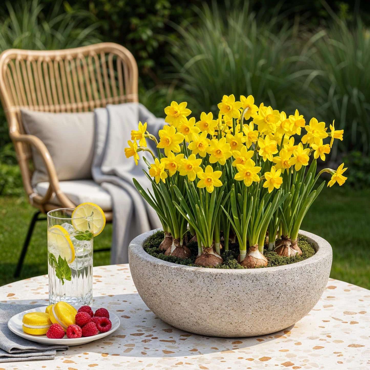 GreenboutiQ - Blumenzwiebeln - Narcis Tete-A-Tete - Bulbs Hardy Perennial - Farbe Gelb - 50 Stück - Zwiebelgröße 10/12