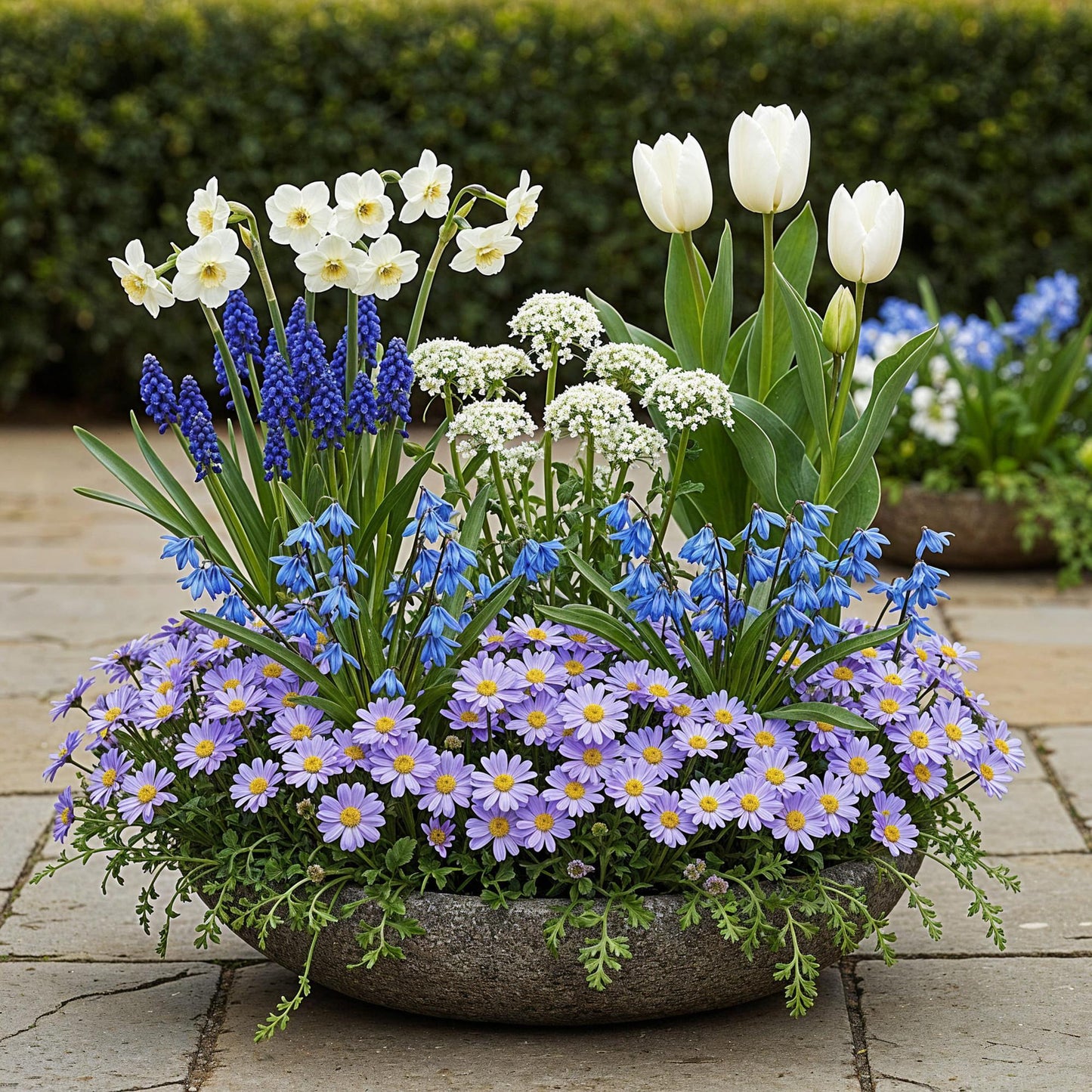 GreenboutiQ - Blumenzwiebeln - Zwiebel Garten Blue Mix - Bulbs Hardy Perennial - Verschiedene Arten - Farbe Blau - 125 Stück - Geschenkverpackung