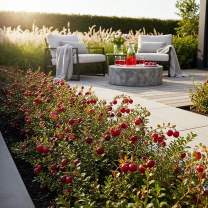 GreenboutiQ - Obstpflanzen - Blaubeere - Vaccinium macrophylla Early Black - Winterhart - 3 Pflanzen - Topf 9 cm - Dunkelrote Beere